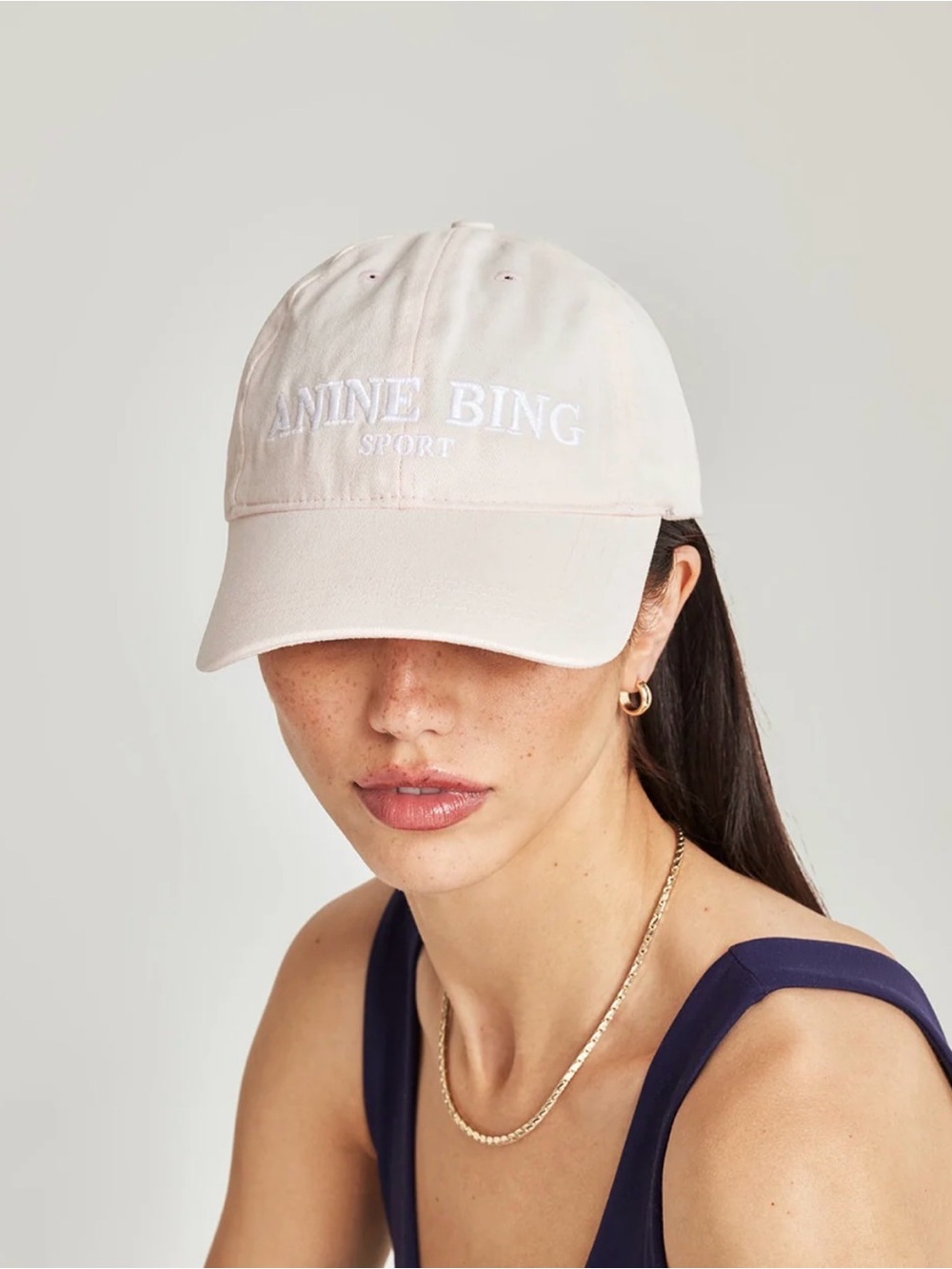 ANINE BING Jeremy Baseball Cap Washed Pink